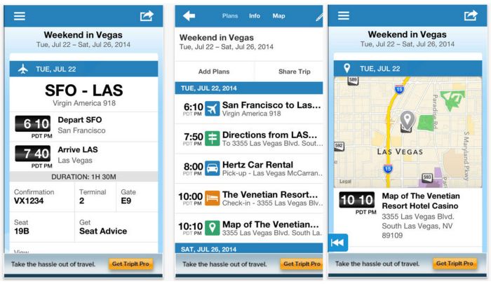 TripIt app