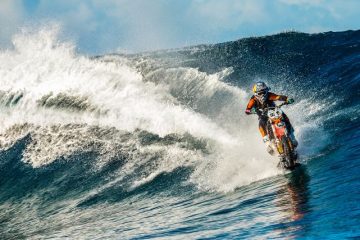 Motorbike stunt rider Robbie Maddison, Tahiti