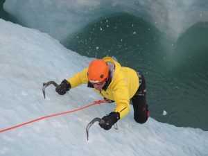 Ice climbing, Sólheimajökull glacier, Iceland