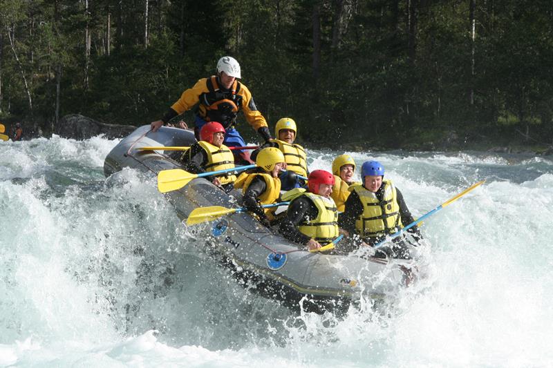 White water rafting, Voss, Norway