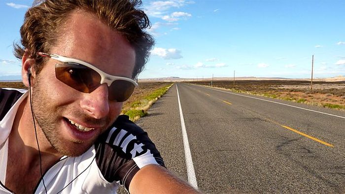 Mark Beaumont in The Man Who Cycled the World