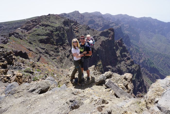 Scott in La Palma with his family