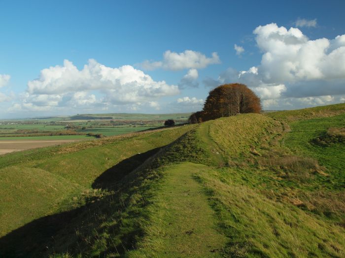 Barbury Castle, the start of the Great Stones Wasy