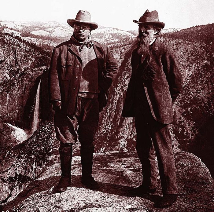 John Muir and Theodore Roosevelt in Yosemite