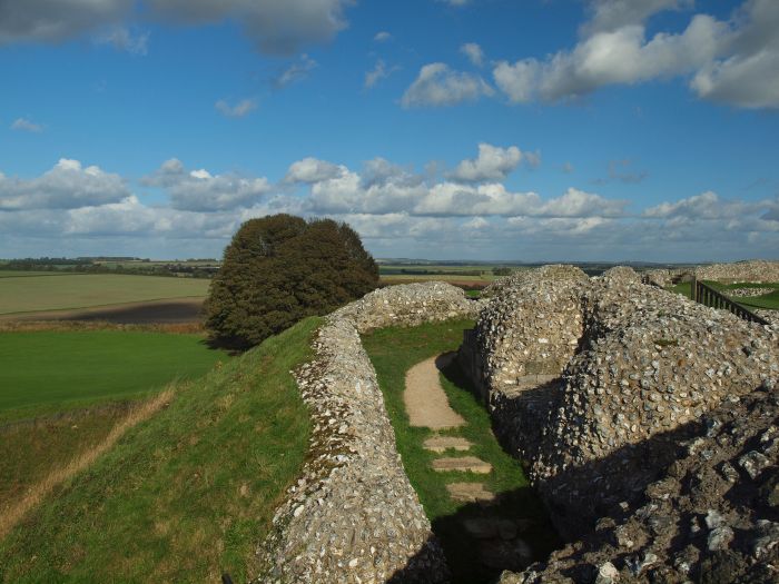 The former castle at Old Sarum