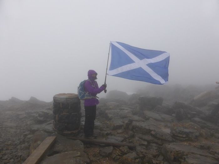 Robert at the summit of Ben Nevis