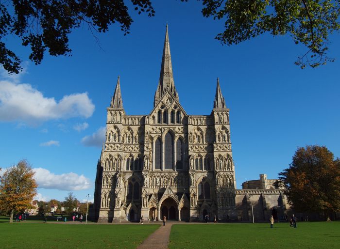 Salisbury Cathedral, the end pint of the Great Stones Way