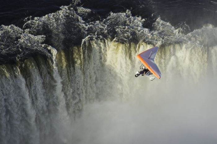 Microlighting over Victoria Falls