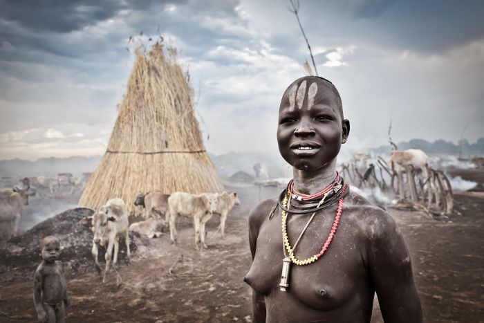 A village in South Sudan
