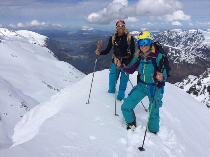 Squash and team mate at the summit