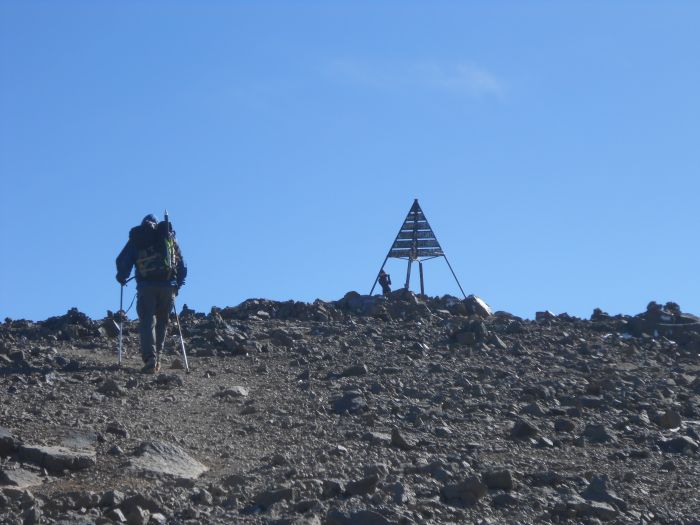 The summit of Mount Toubkal