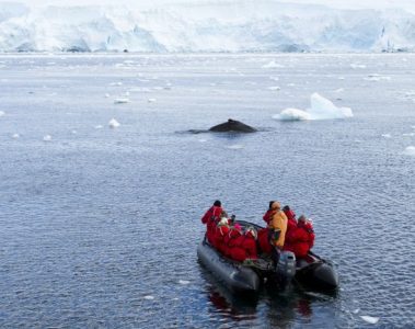 Expedition leader Cheli Larsen and her tem