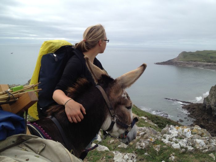 Hannah and Chico enjoying the view