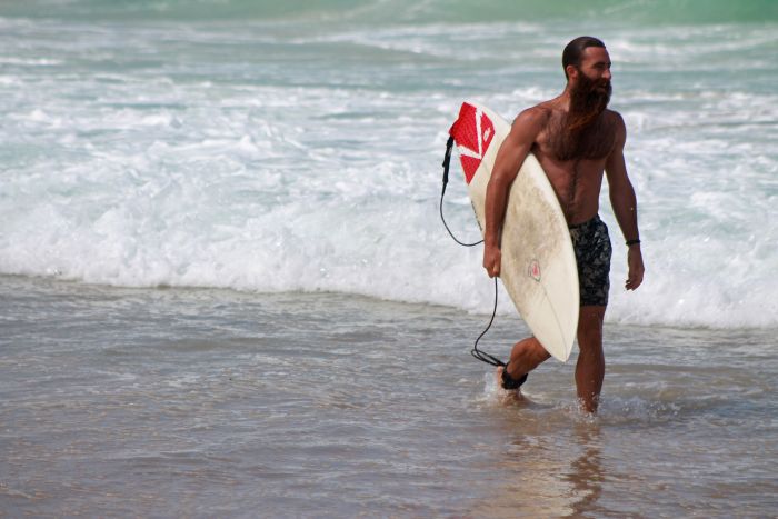 Surfing Bondi Beach, Sydney, Australia