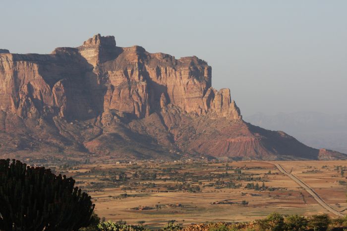 Road from Hawzen to Gheraltra mountains, Tigray Province, Ethiopia