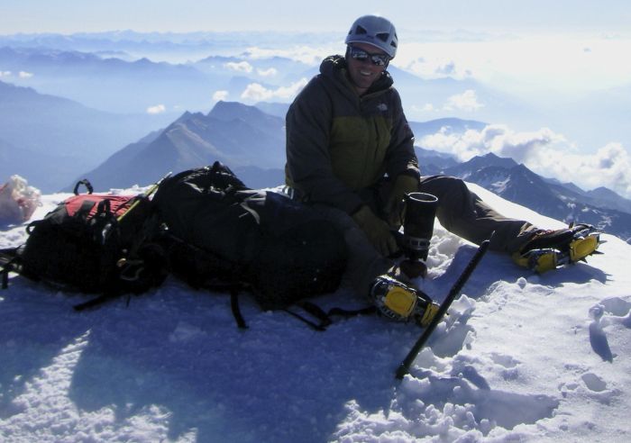 At the top of the Weissmies - first 4,000m peak