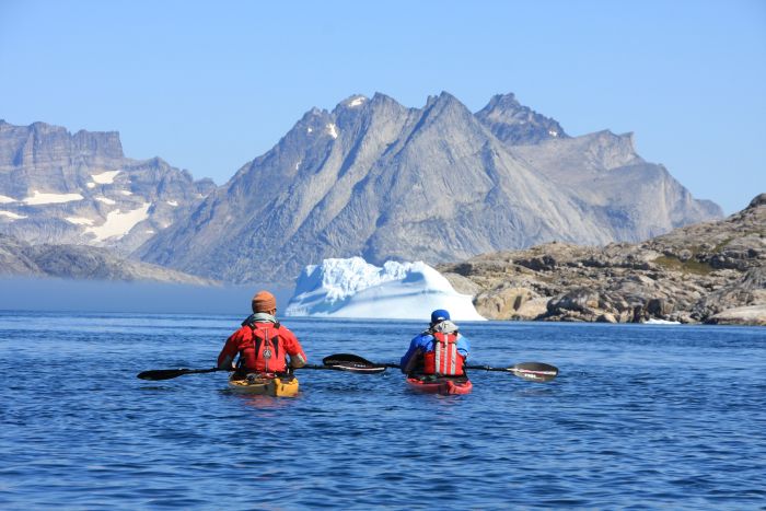 Doug Cooper sea kayaking, Greenland