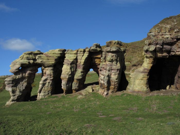 Calpie Caves, Fife coastal walk