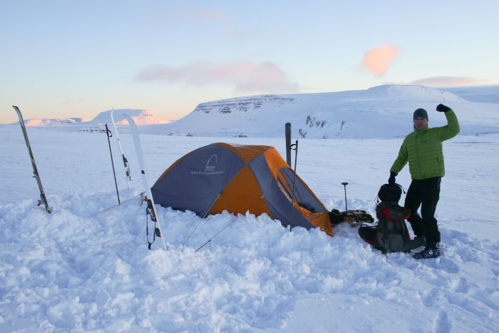 Wild camping, Iceland