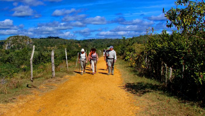 Walking in Viñales, Cuba