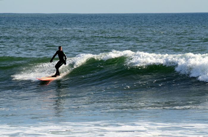 Surfing Lawrencetown, Nova Scotia