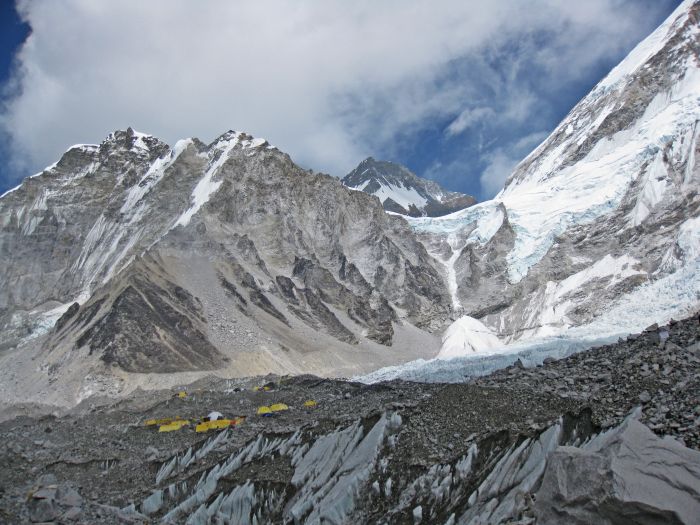 The view from Everest Base Camp