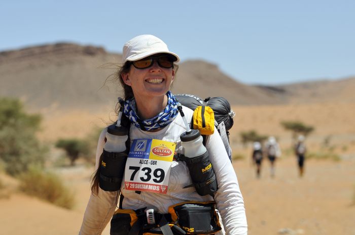 Alice Morrison in the Marathon des Sables