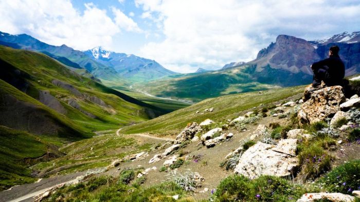 View of the Caucasus mountains, Azerbaijan