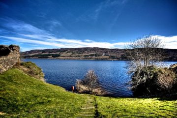 Lock Ness from Urquhart Castle, Scotland