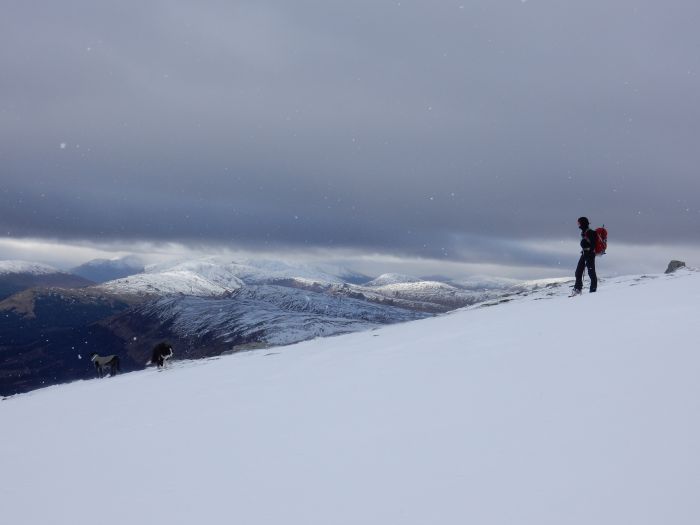 Robert descending Ben Lui, Scotland