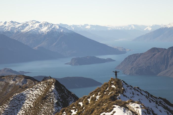 Hiking Roys Peak, New Zealand