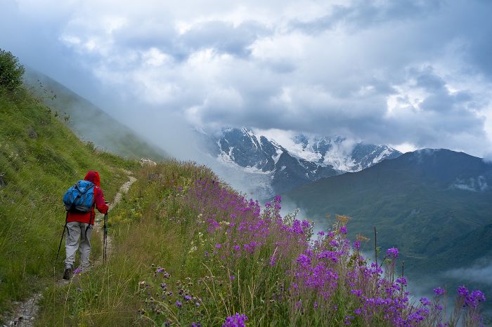 The Caucasus range, Georgia