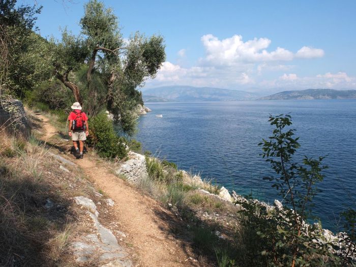  Trekking to Agni beach Corfu