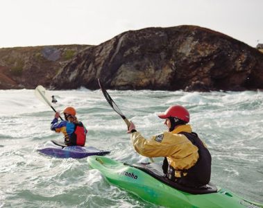 Canoeing, Llyn Peninsula, North Wales