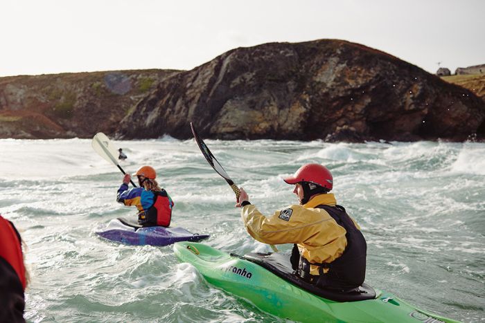 Canoeing, Llyn Peninsula, North Wales