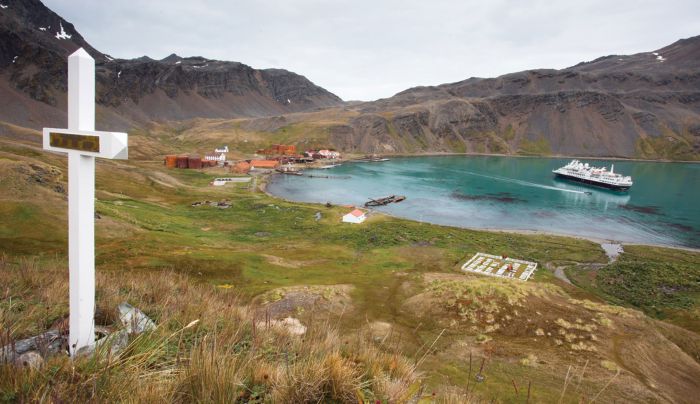 Ernest Shackleton's grave, Grytvicken, South Georgia