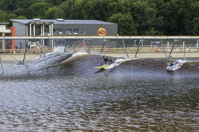 Surfing, Conwy Valley, North Wales