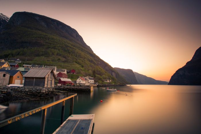 Undredal at sunset