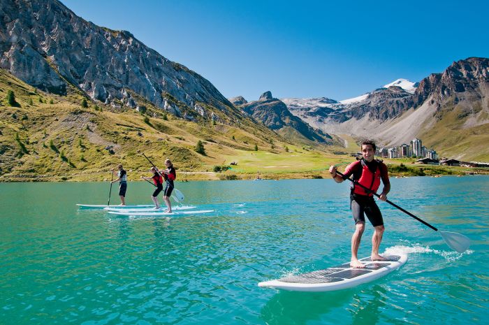 Stand up paddling - Tignes, France