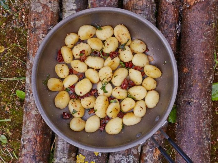 Pan fried gnocchi