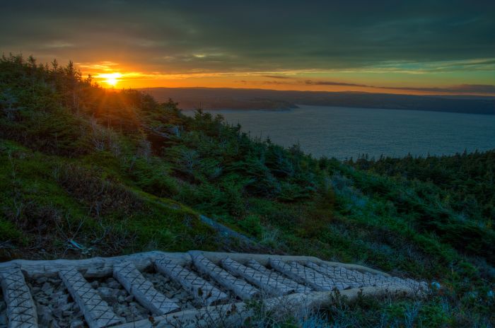 Sunset over Torbay-East Coast Trail, Newfoundland, Canada - could be one of the best hikes in north america