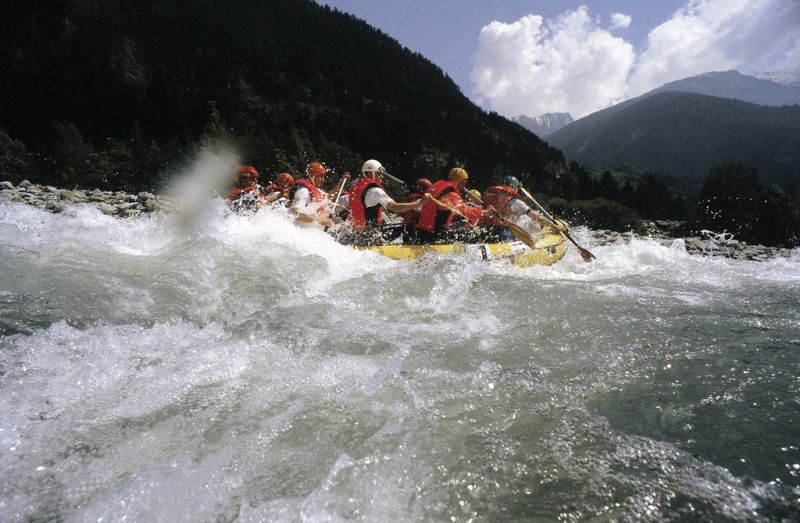 Rafting the River Isel in Austria