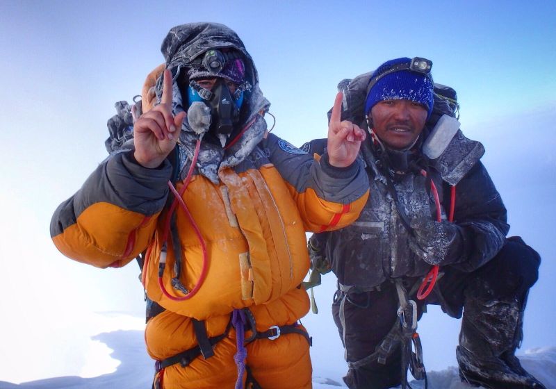 Mollie Hughes on Everest