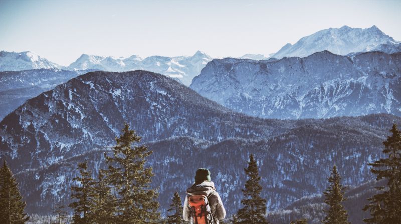 Hiking in the mountains