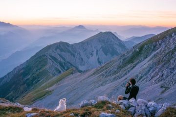 Photographer in the mountains