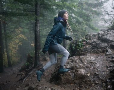 Hiking in the forest