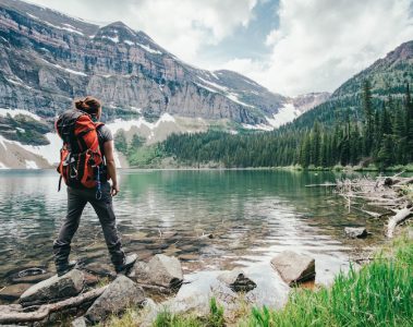 Hiking in the mountains