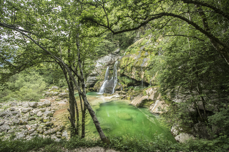 Virje Waterfall in Slovenia