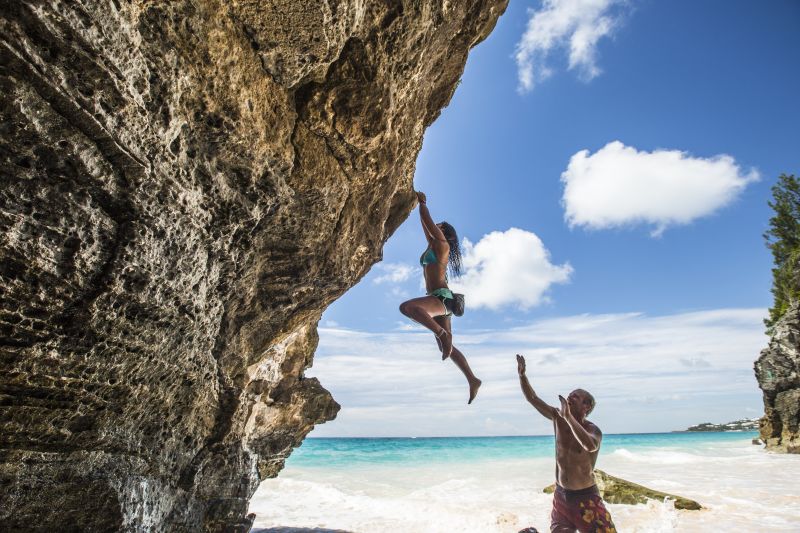Bermuda rock climbing