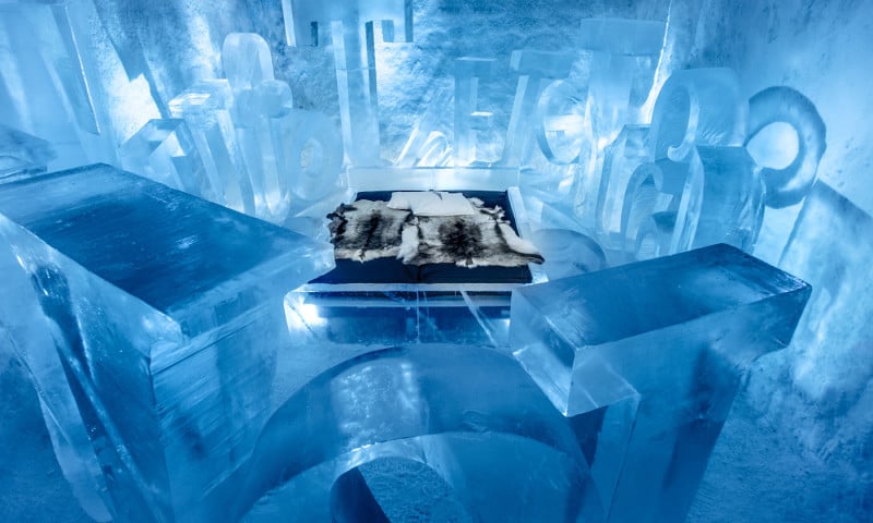 Ice hotel in Sweden